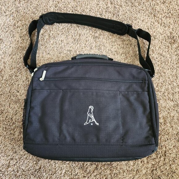 Ping Golf Messenger Laptop Bag Computer Briefcase Black Tote Adjustable Strap - Picture 3 of 8